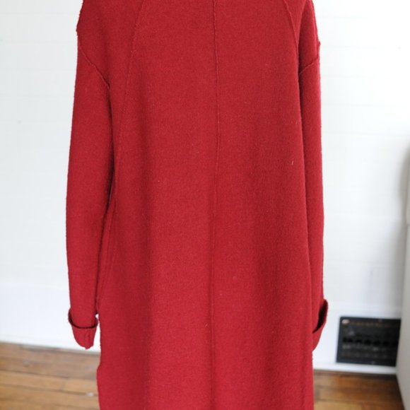Red Wool Coat - Picture 5 of 7